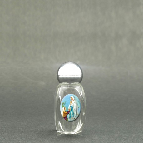 Our Lady of Lourdes - Holy water bottle with sacred picture