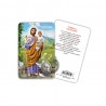 Saint Joseph - Laminated prayer card with medal