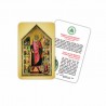 San Miniato - Immagine religiosa plastificata (card) con medaglietta