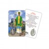 Saint Patrick - Laminated prayer card with medal