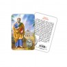 Saint Peter - Laminated prayer card with medal