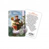 Saint Antony - Laminated prayer card with medal