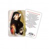 Santa Faustina Kowalska - Immagine religiosa plastificata (card) con medaglietta