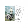 Our Lady of Fatima - plasticized religious card with decade rosary