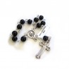 Merciful Jesus - plasticized religious card with decade rosary