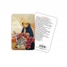 Saint Dominic - plasticized religious card with decade rosary