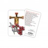 Saint Dominic - plasticized religious card with decade rosary