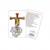 Saint Dominic - plasticized religious card with decade rosary