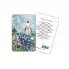 Madonna di Fatima - Immagine religiosa plastificata (card) con rosario