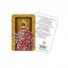 Our Lady of Loreto (niche) - plasticized religious card with rosary