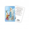 Madonna di Lourdes - Immagine religiosa plastificata (card) con medaglietta