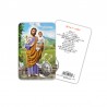 San Giuseppe - Immagine religiosa plastificata (card) con medaglietta