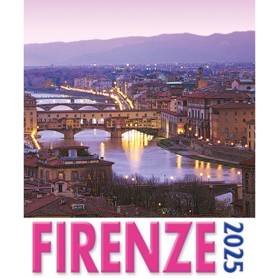 Calendario 16x17 cm FIRENZE PONTE VECCHIO (ROSA)