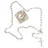 Square Rosary case "Jubilee logo" with silver filigree Rosary