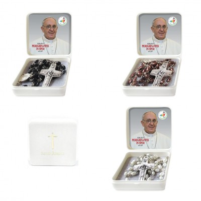 Pope Francis - Box with Rosary