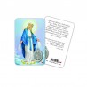 Madonna miracolosa - Immagine religiosa plastificata (card) con medaglietta