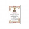 Prayer Our Father - Holy picture on parchment paper