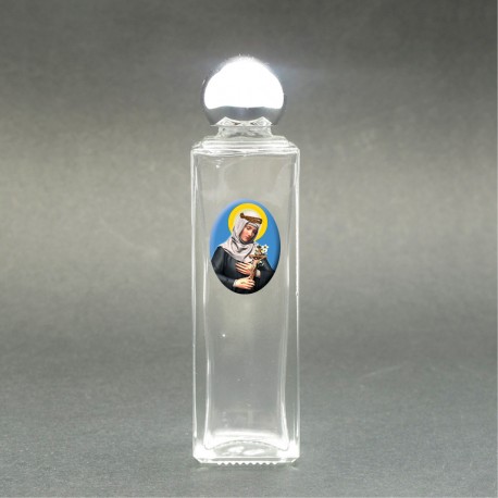 Saint Catherine of Siena - Holy water bottle with sacred picture