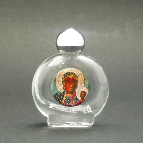 Our Lady of Czestochowa - Holy water bottle with sacred picture