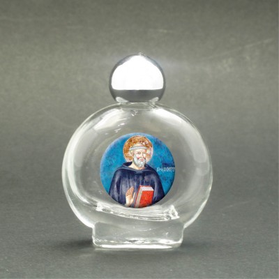 Saint Benedict - Holy water bottle with sacred picture