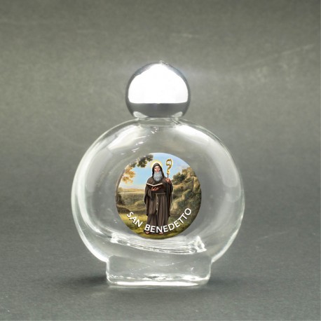 Saint Benedict - Holy water bottle with sacred picture